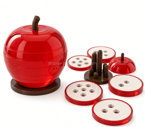 Custom acrylic apple stacking puzzle blocks