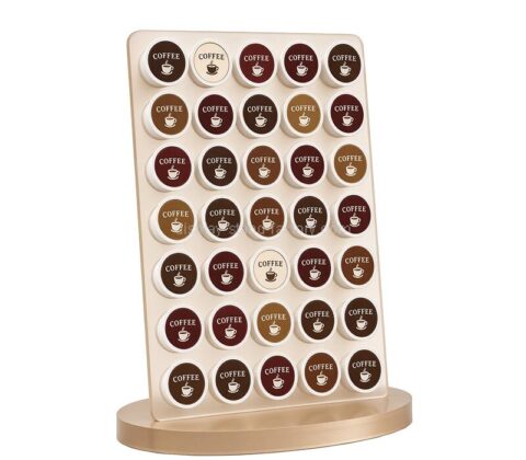 Custom acrylic coffee pod display stand rack