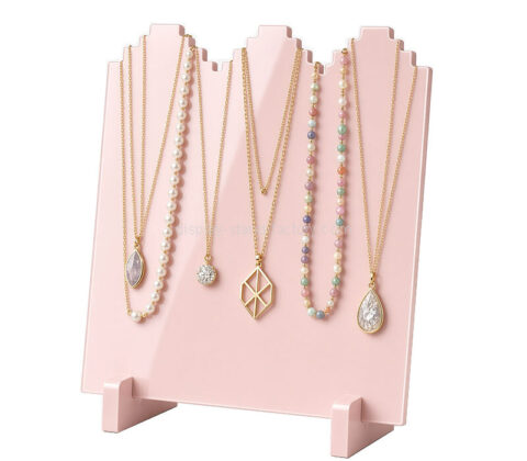 Custom acrylic necklace display stand rack