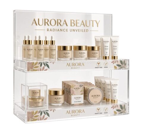 Custom retail skincare displays