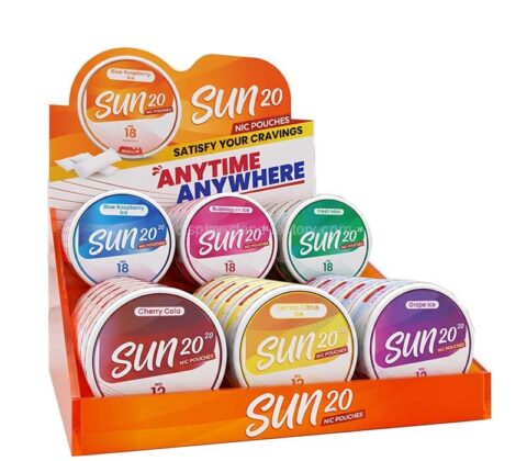 Custom retail shop nicotine displays